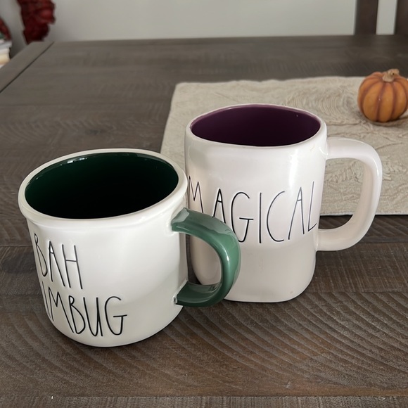 Rae Dunn Bah Humbug Coffee Mug Raccoon Green Short - Picture 5 of 5